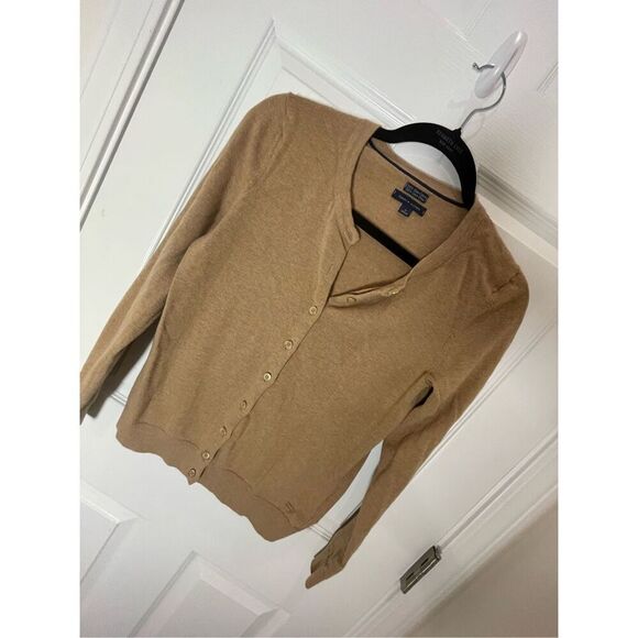Tommy Hilfiger women’s medium tan cardigan - Picture 1 of 6